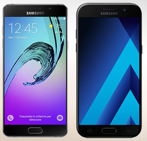 Compare Cell Phones Samsung A5 2016 & 2017